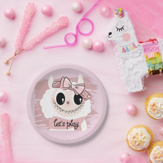 愛らしい – モンスタお洒落ー ペーパープレート (パーティー)