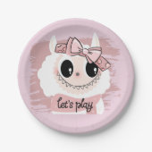 愛らしい – モンスタお洒落ー ペーパープレート (正面)