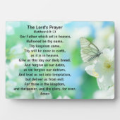 愛らしい、主の祈りの言葉の額、キリスト教の賜物 フォトプラーク (正面)