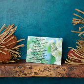 愛らしい、主の祈りの言葉の額、キリスト教の賜物 フォトプラーク (側面)