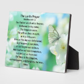 愛らしい、主の祈りの言葉の額、キリスト教の賜物 フォトプラーク (側面)