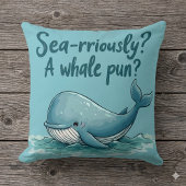 愛らしい「海のように？鯨のパンか？」 海デザイン クッション