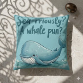 愛らしい「海のように？鯨のパンか？」 海デザイン クッション