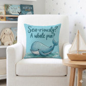 愛らしい「海のように？鯨のパンか？」 海デザイン クッション