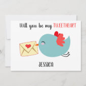 愛らしい |私のピンテアートのバレンタインの事は？ シーズンカード (正面)