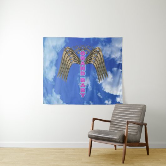 愛らしい「私は私のグランドベビー」 タペストリー (インサイチュ(横))