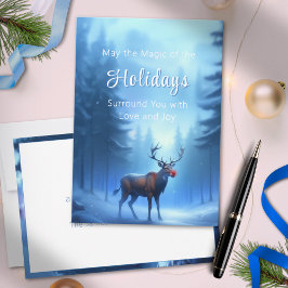 愛らしい 編集可能な 冬のワンダーランド シーズンカード