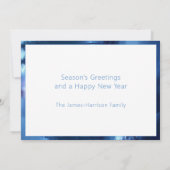 愛らしい 編集可能な 冬のワンダーランド シーズンカード (裏面)