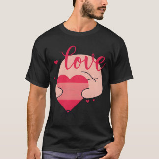 愛らしい 美しい ラブ は かわいい かつ 美しい レトロ Tシャツ