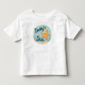 愛らしい「Daddy's Star」ヒトデ  トドラーTシャツ (正面)