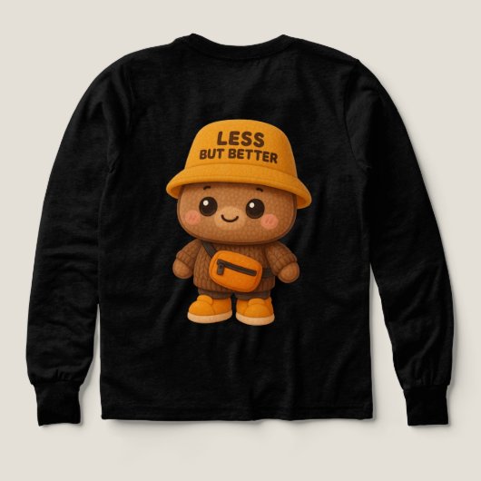 愛らしい「Less But Better」ベア (デザイン背面)