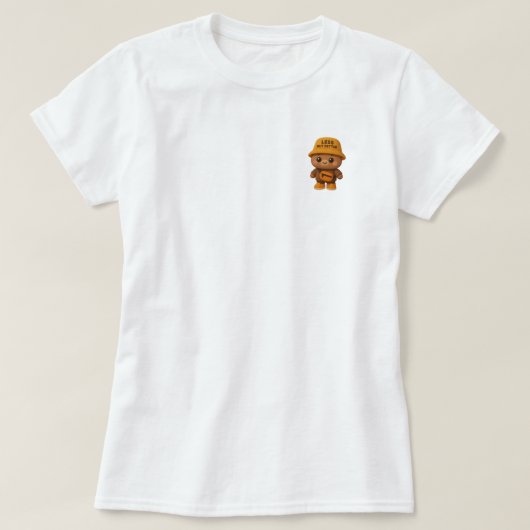 愛らしい「Less But Better」ベアTシャツ Tシャツ (デザイン正面)