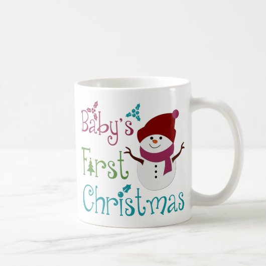 愛らしいBabys初めてのクリスマス コーヒーマグカップ (右)