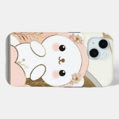 愛らしいBunny Blossom Phoneケース/iPhone 15 Case-Mate iPhoneケース (裏面 (横))