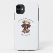 愛らしいDachshund Chef iPhone 11ケース Case-Mate iPhoneケース (裏面)