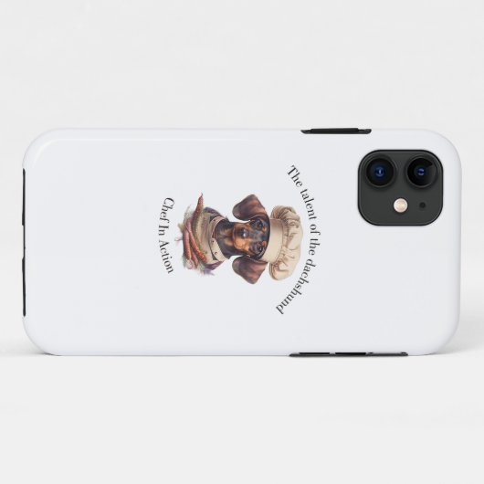 愛らしいDachshund Chef iPhone 11ケース Case-Mate iPhoneケース (裏面(横))