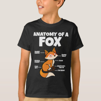 愛らしいFennecキツネIキツネ恋人Iキツネの解剖学 Tシャツ