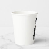 愛らしいHDミニチュアシュナウザーパピーポートレート- E 紙コップ (右)