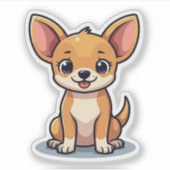 愛らしいIsometric Chihuahua、卸売とおもしろい、 シール (正面)