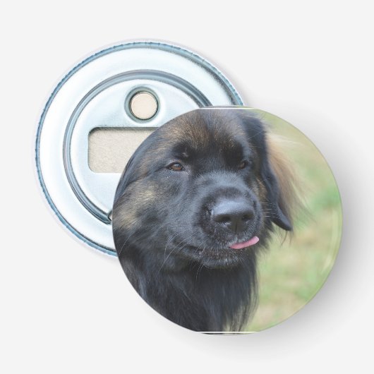 愛らしいLeonberger 栓抜き (正面)