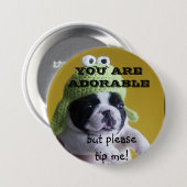 愛らしいTIPボタンです 缶バッジ (正面&裏面)