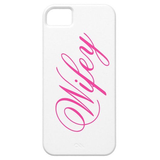 愛らしいWifey iPhone 5ケース Case-Mate iPhoneケース (裏面)
