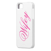 愛らしいWifey iPhone 5ケース Case-Mate iPhoneケース (裏面左)