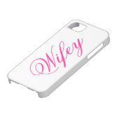 愛らしいWifey iPhone 5ケース Case-Mate iPhoneケース (下部)