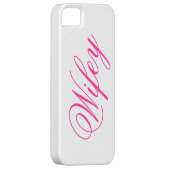 愛らしいWifey iPhone 5ケース Case-Mate iPhoneケース (裏面/右)