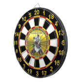 愛らしくかわいいパンダくまの食べ物のタケの常緑樹 ダーツボード (正面右)