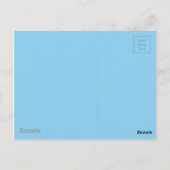 愛らしくかわいい青 ポストカード (裏面)