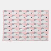 愛らしくかわいく古い英国の牧羊犬の種類のガーリー キッチンタオル (横)