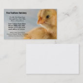 愛らしくかわいく黄色いベビーのひよこの写真 名刺 (正面/裏面)