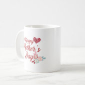 愛らしく幸せな母の日|のコーヒー・マグ コーヒーマグカップ (正面左)