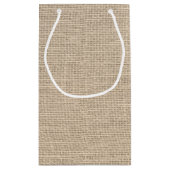 愛らしく素朴でカスタムなソックス猿のパーティー スモールペーパーバッグ (裏面)