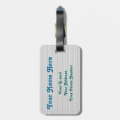 愛らしく陽気なペンギン2の新郎愛ハートの帽子 ラゲッジタグ (裏面縦)