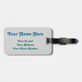 愛らしく陽気なペンギン2の新郎愛ハートの帽子 ラゲッジタグ (裏面横)