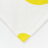 愛らしく黄色いゴムはアヒルちゃんを引込めます フリースブランケット (角)