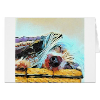 愛らしユニークい紋中国の付きブルードッグカード