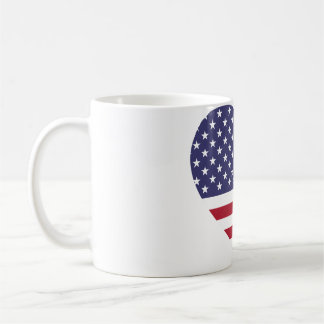愛をこめたアメリカ国旗のマグカップ コーヒーマグカップ