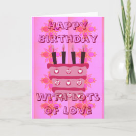 愛をこめてお誕生日おめでとう カード
