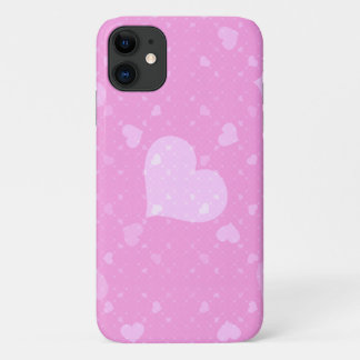 愛をこめてピンクのハート iPhone 11 ケース