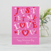 愛をただ愛して ピンクハート バレンタインデー シーズンカード (スタンド正面)