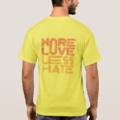 愛をもう少し、憎しみは少しだけ Tシャツ (裏面)