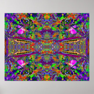 「愛をもってインドへ」サイケデリック抽象芸術・アート ポスター