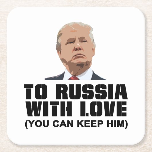 愛をもってロシアへ スクエアペーパーコースター (正面)