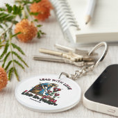 愛をもって導き、信仰をもって生きる – 箴言22:6 キーホルダー (正面右)