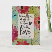 愛をもって行いなさい。 カード (正面)