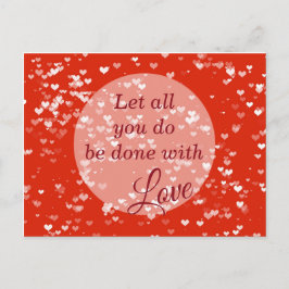 愛をもって行う 1 コリント 13 ポストカード