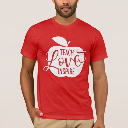 愛をインスパイア教えて下さい Tシャツ (正面)